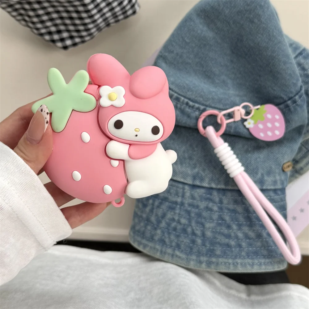 Cute Melody Strawberry AirPods Case Shockproof Cover