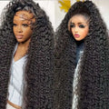 Deep Wave Wig Human Hair – 250 Density HD Lace Front Curly Wig