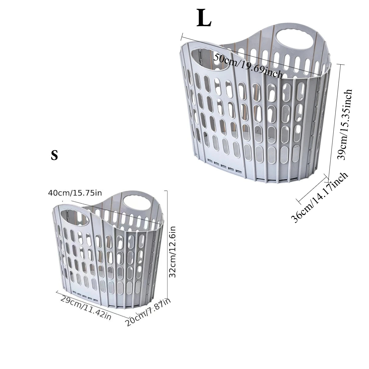 Collapsible Laundry Hamper Basket Foldable Portable Clothes Organizer Home Bathroom