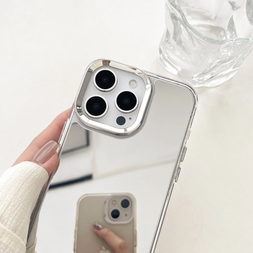 Plating Make Up Mirror iPhone Case
