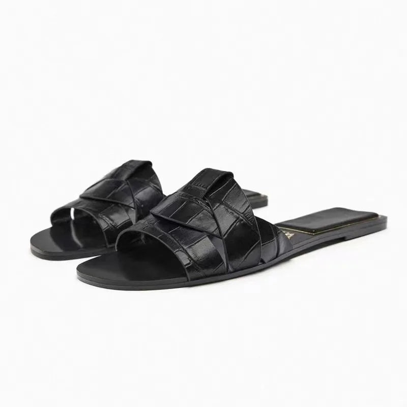 Women Open Toe Slide Sandals Soft Breathable Casual Slippers