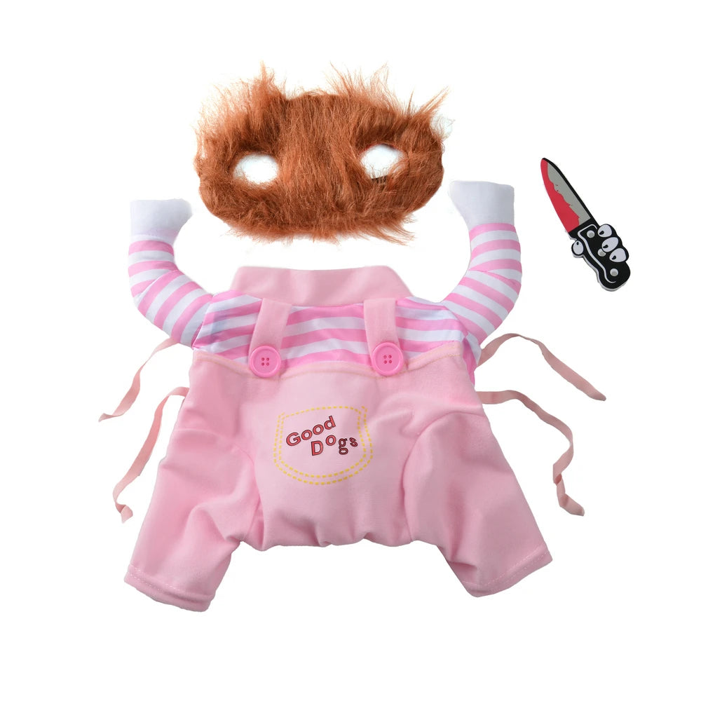 Medium Large Dog Halloween Costume Adjustable Funny Pet Cosplay Outfit