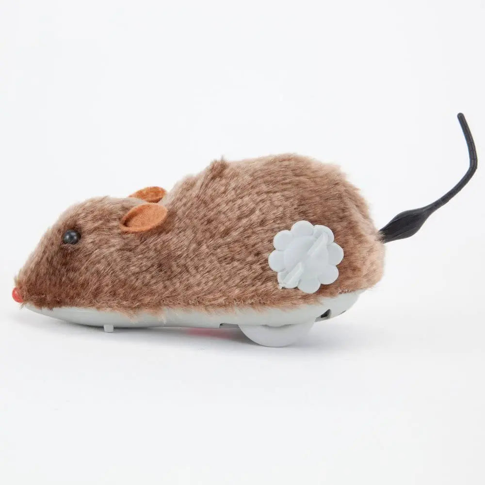 Interactive Plush Mouse Toy for Cats and Dogs Lifelike Moving Pet Toy