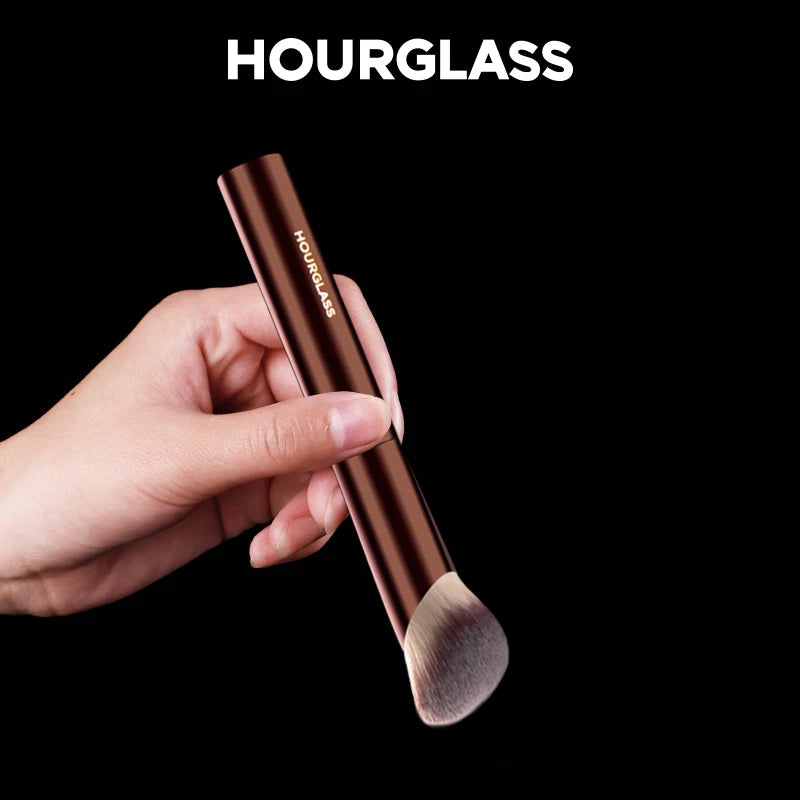 Angled Foundation Makeup Brush – Soft Dense Bristles for Flawless Blending