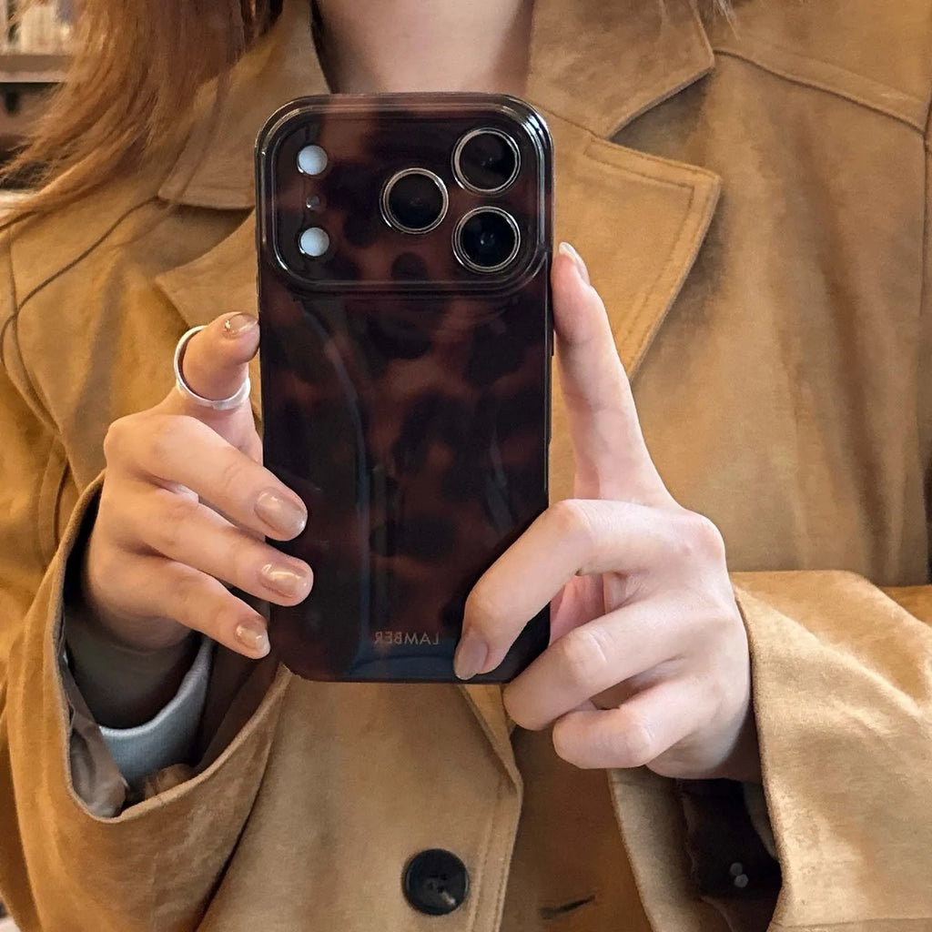 Amber Back Shockproof iPhone Case