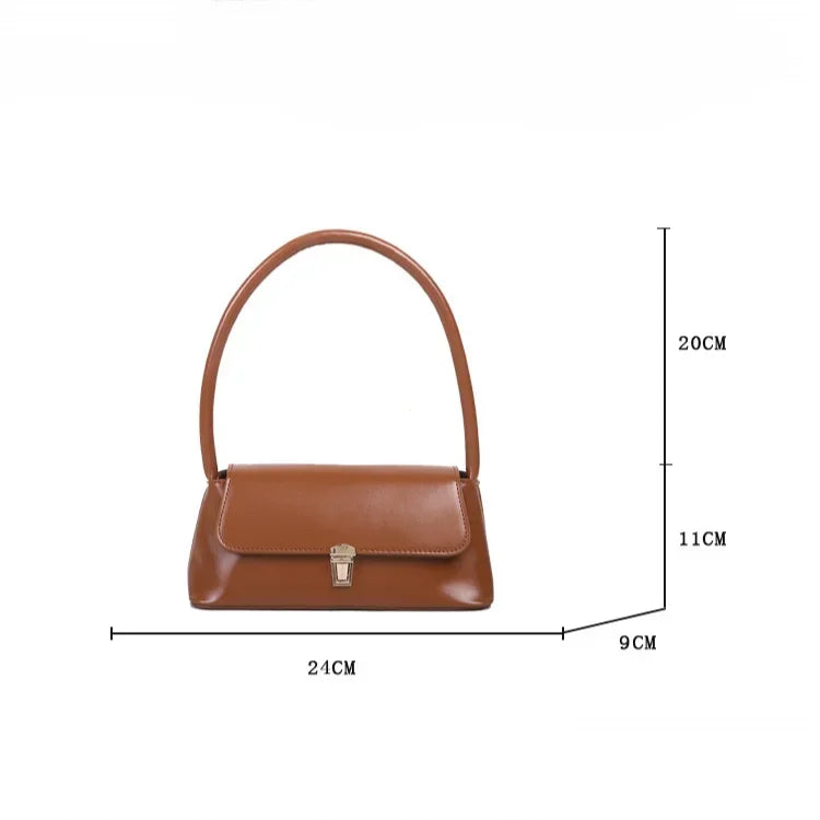 Women Crossbody Shoulder Bag Fashion Solid Color Underarm Purse