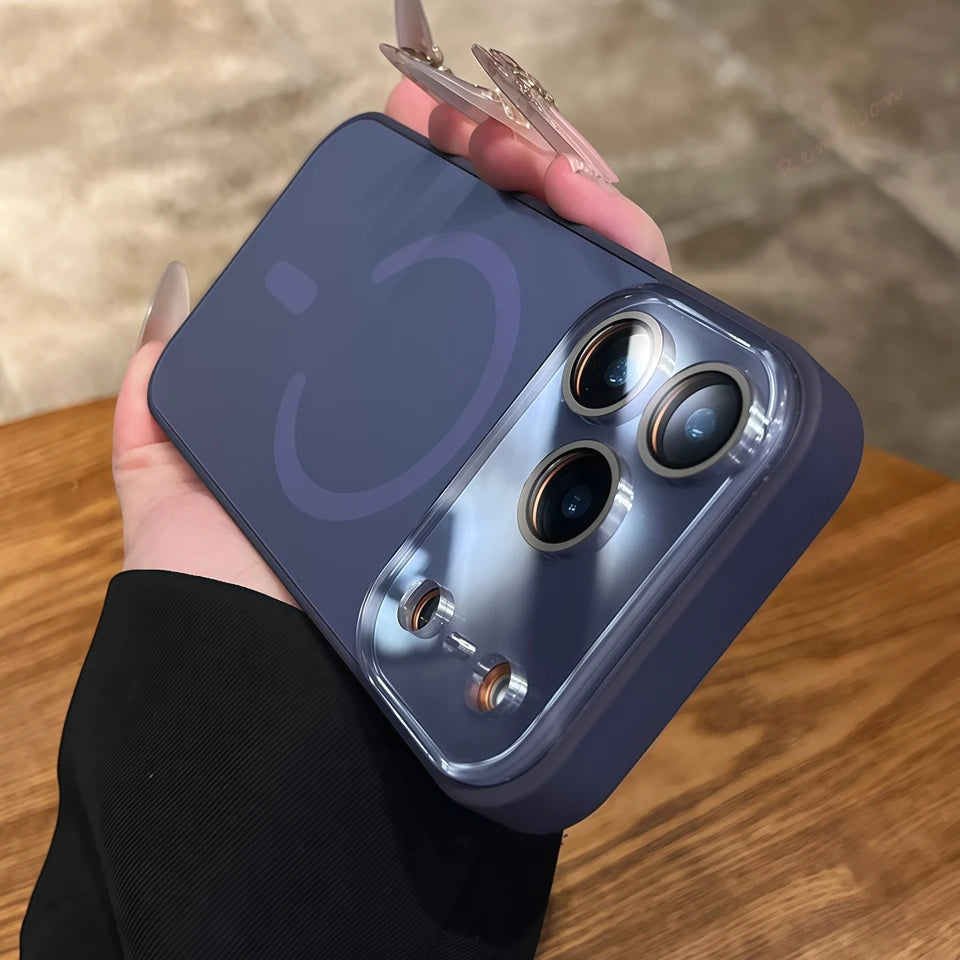 Magnetic MagSafe Big Window Charging iPhone Case