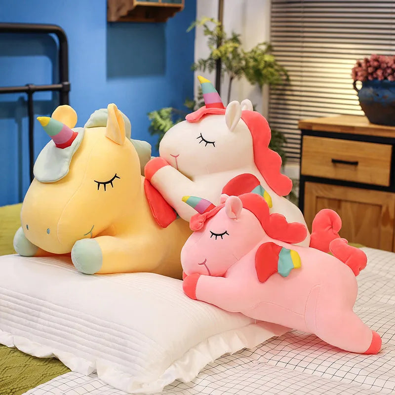 Giant Unicorn Plush Toy Soft Rainbow Pony Stuffed Animal Pillow Cute Kawaii Unicorn Doll for Kids Gift