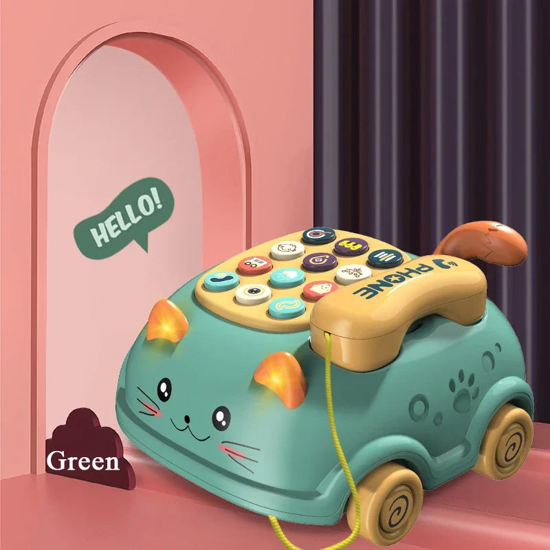 3 in 1 Musical Baby Phone Toy with Lights