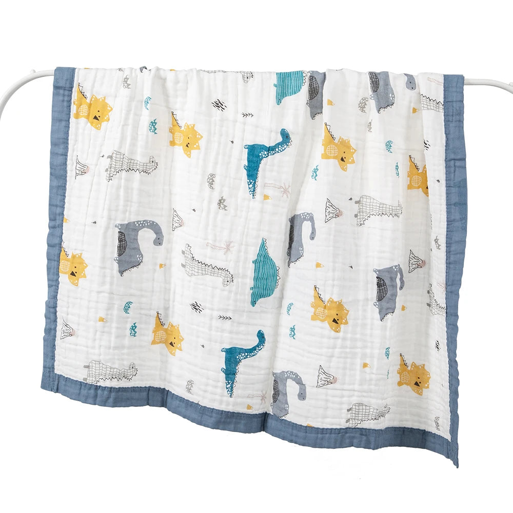 Baby 6 Layer Cotton Gauze Blanket Breathable Newborn Swaddle Bath Towel