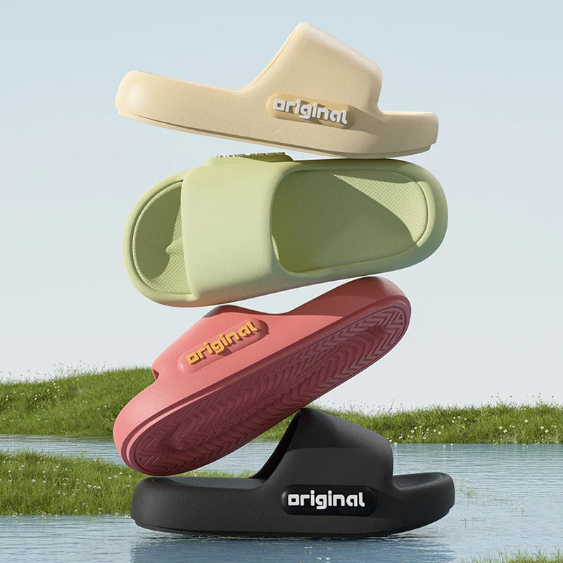 Women Cloud Platform Slippers Soft Sole Beach Slides