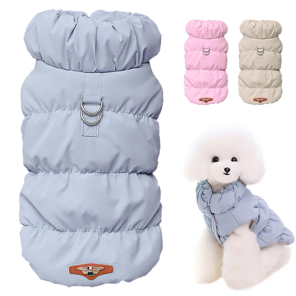 Warm Winter Dog Coat Soft Padded Jacket for Small and Medium Dogs and Cats