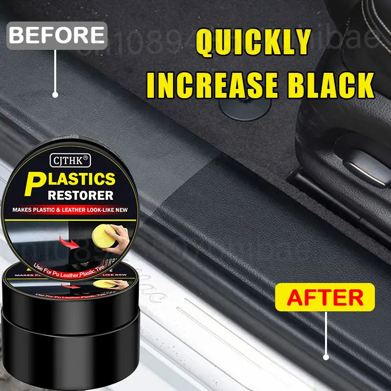 Car Plastic Restorer – Restore Faded Trim to Deep Black Shine