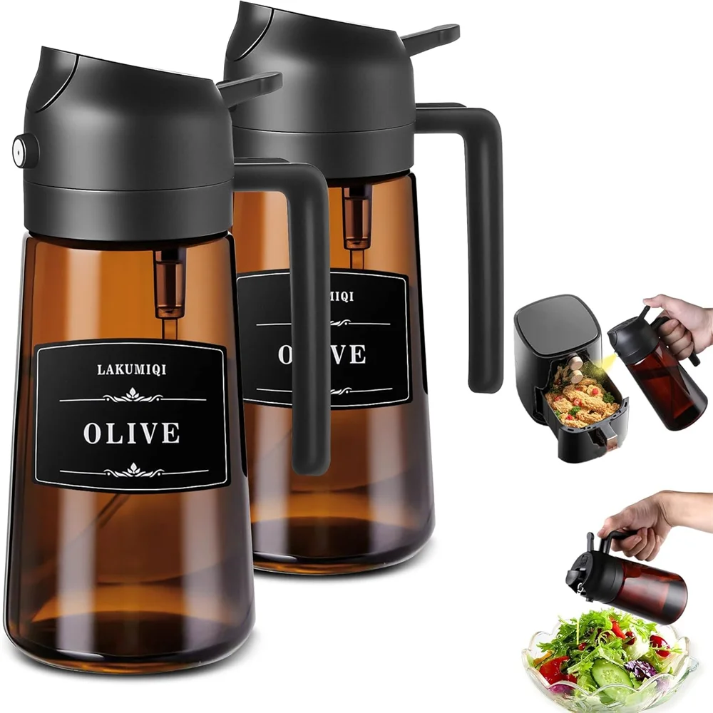 Olive Oil Sprayer and Pourer Bottle