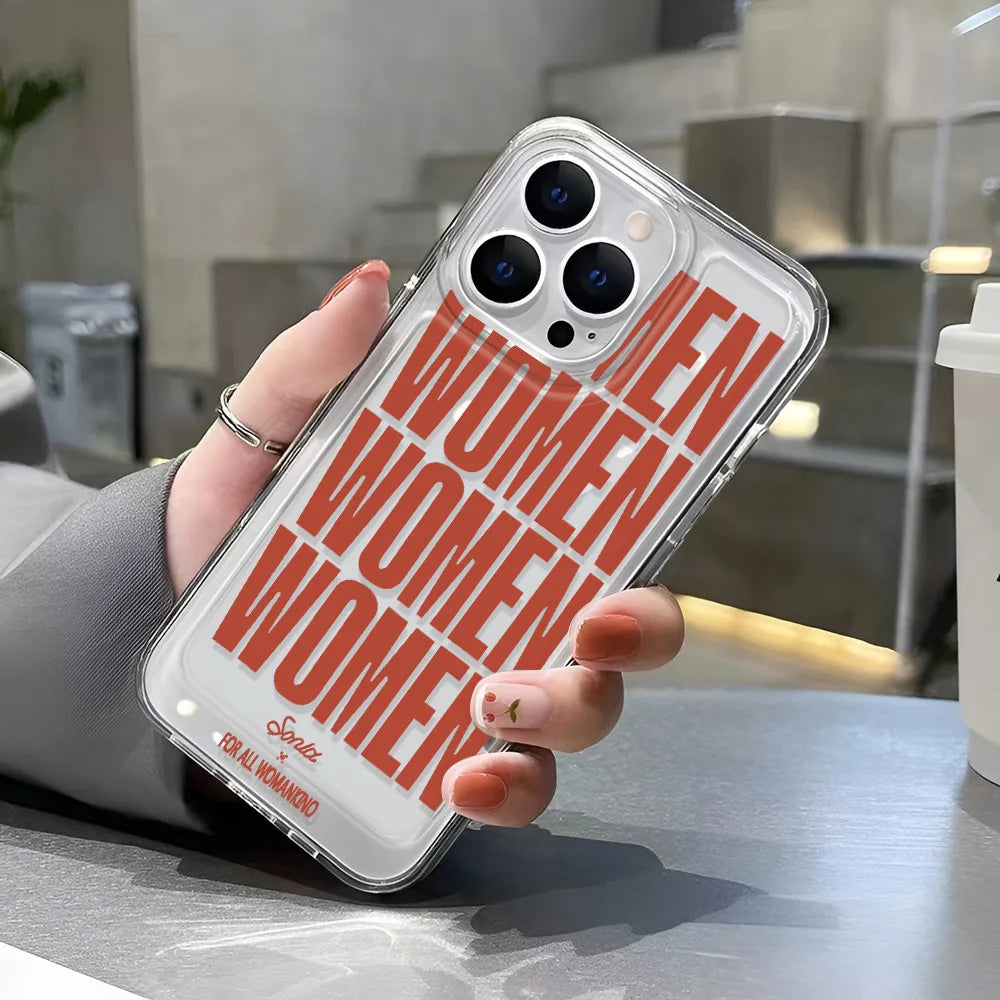 Simple Clear Shockproof iPhone Case