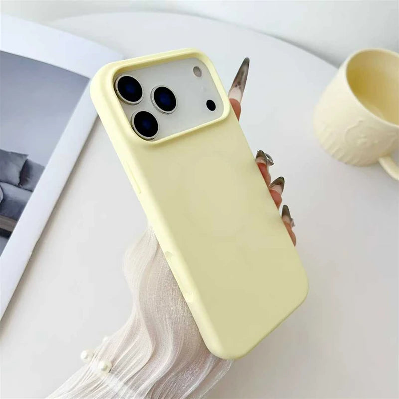 Slim Liquid Silicone MagSafe Magnetic iPhone Case