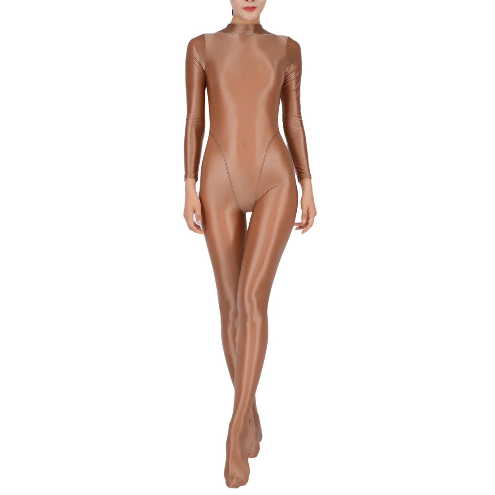 Women Long Sleeve Full Body Jumpsuit Yoga Sports Bodysuit