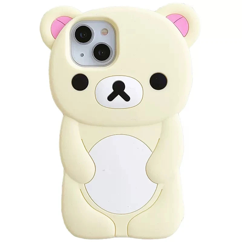 Rilakkuma Bear Silicone Soft iPhone Case