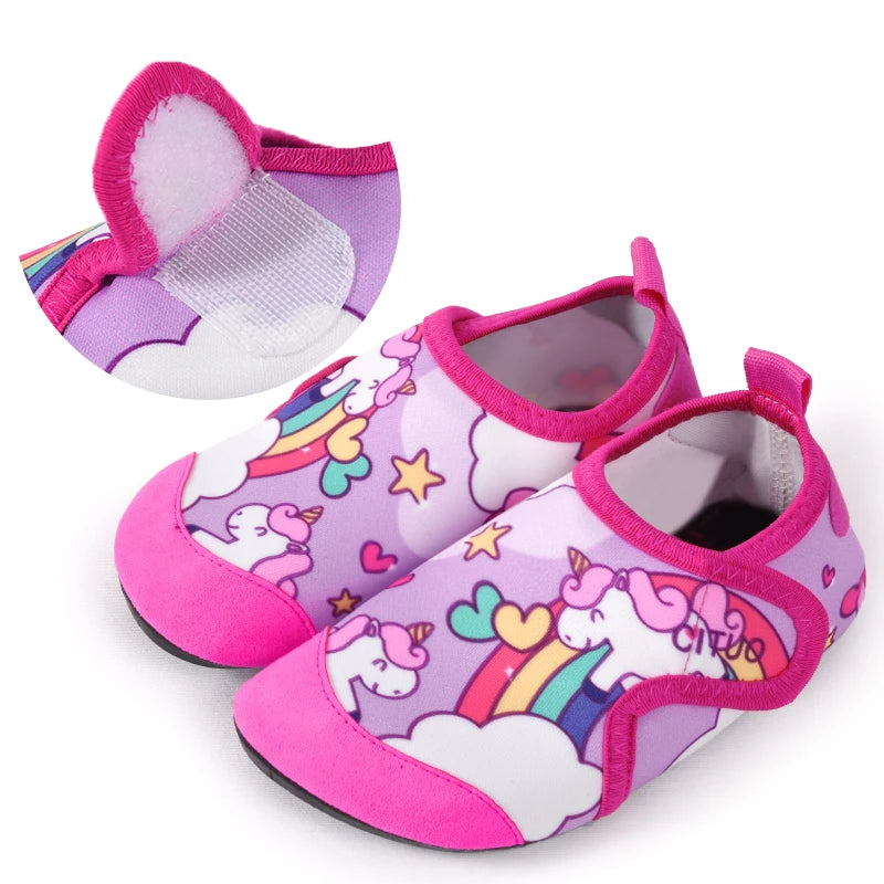 Kids Slide Slippers Anti-Slip Soft Sole Summer Bathroom Sandals Lightweight Indoor Outdoor Shoes for Boys and Girls