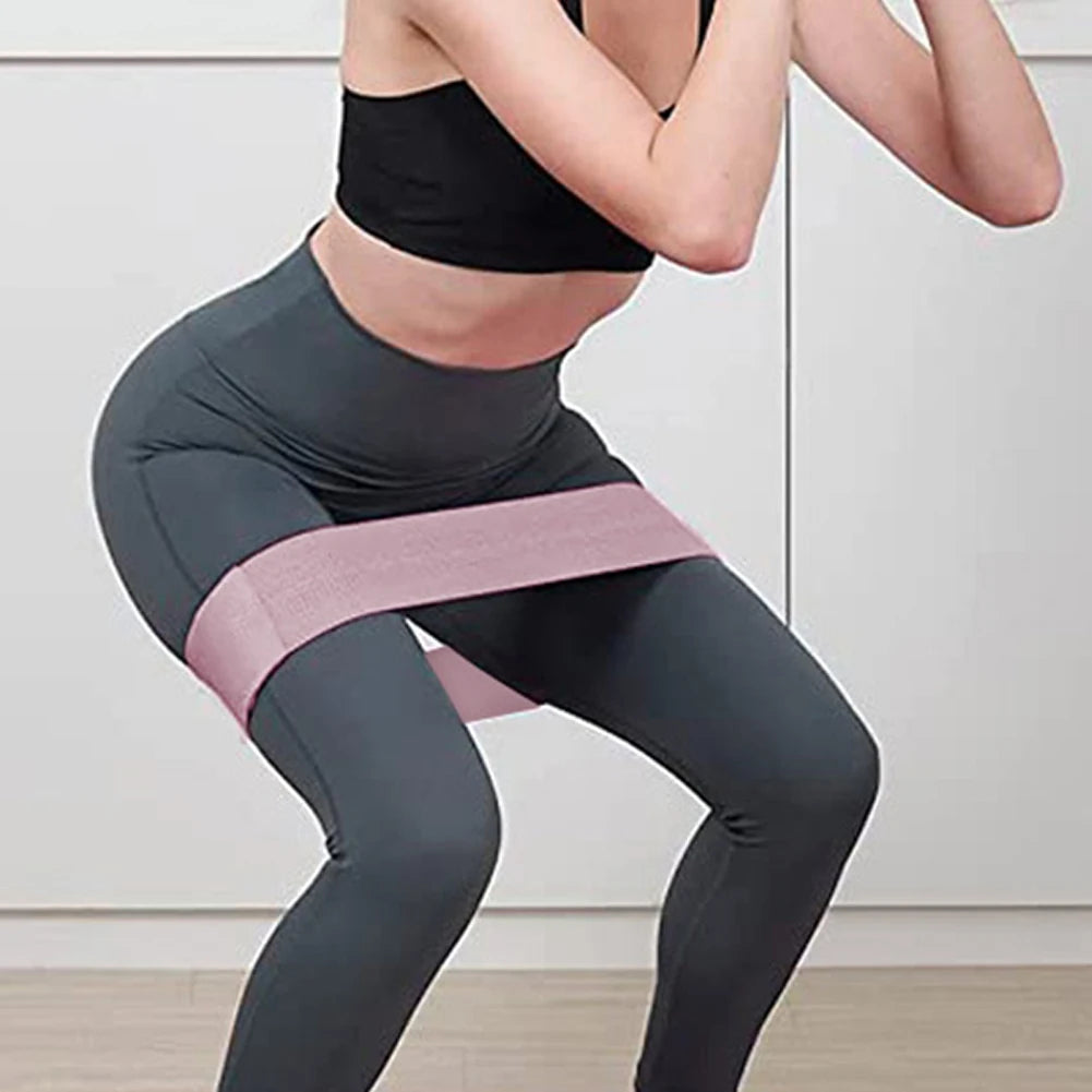 Fabric Resistance Bands Set Yoga Pilates Hip Circle Workout Loop Bands Gym Training