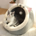 Cartoon Cat Pet Bed Foldable Washable Sleeping Cave for Small Dogs and Cats