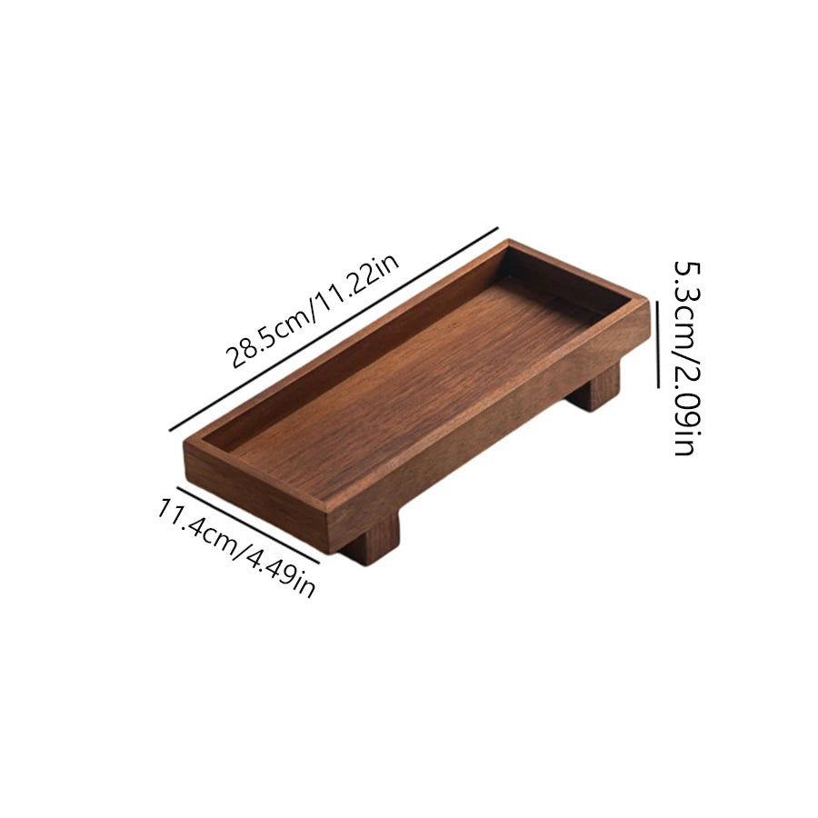 Wooden Tea Tray Gongfu Tea Ceremony Coffee Serving Storage Tray