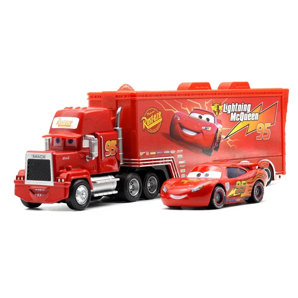 Lightning McQueen Cars Truck Set Racing Toy Gift for Boys