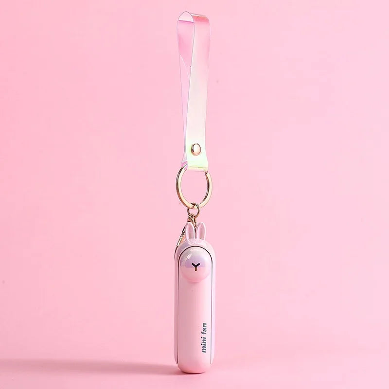 Mini Portable USB Rechargeable Desk Fan Cute Handheld Cooling Fan