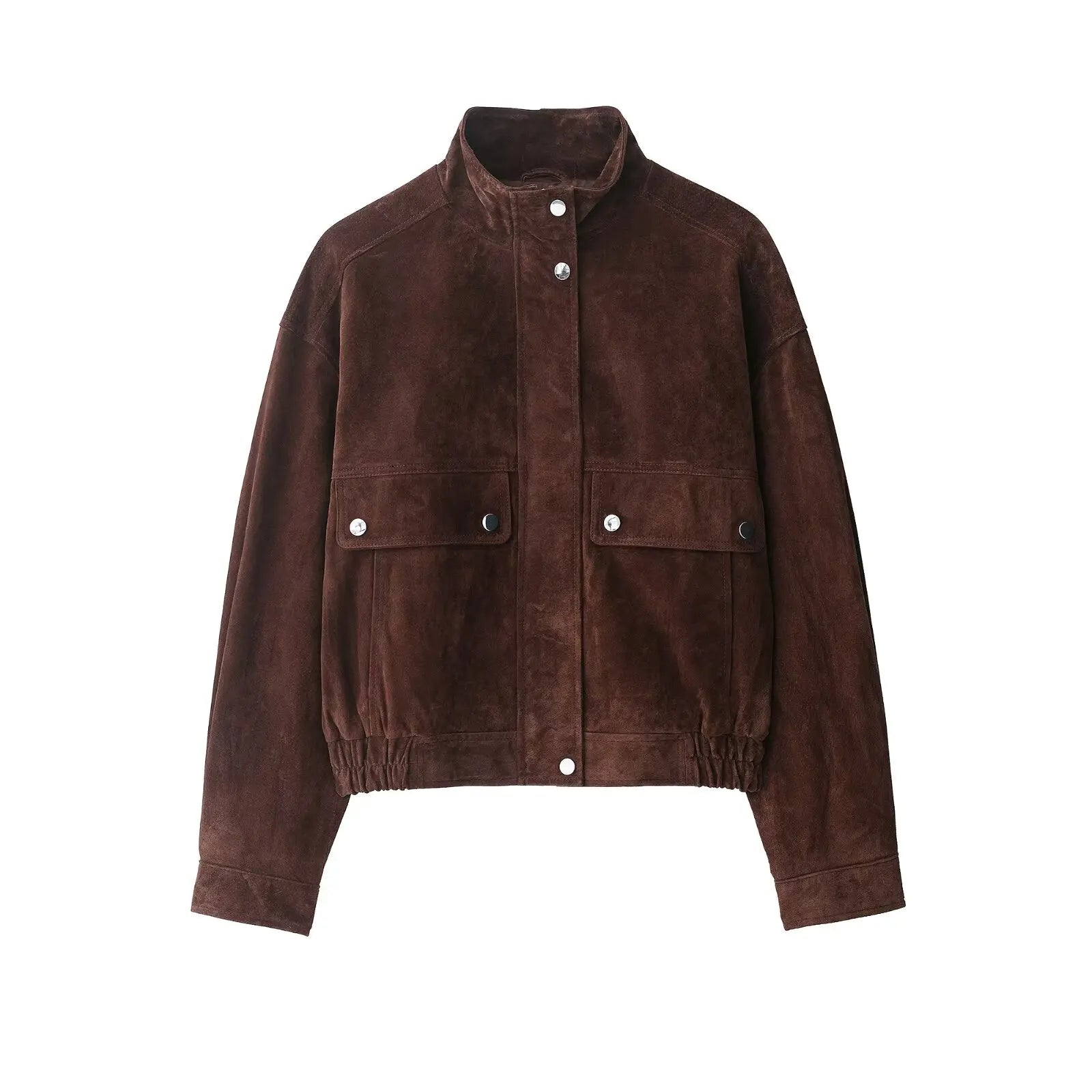 Women Loose Fit Autumn Jacket Big Pocket Warm Street Chic Fashion Coat