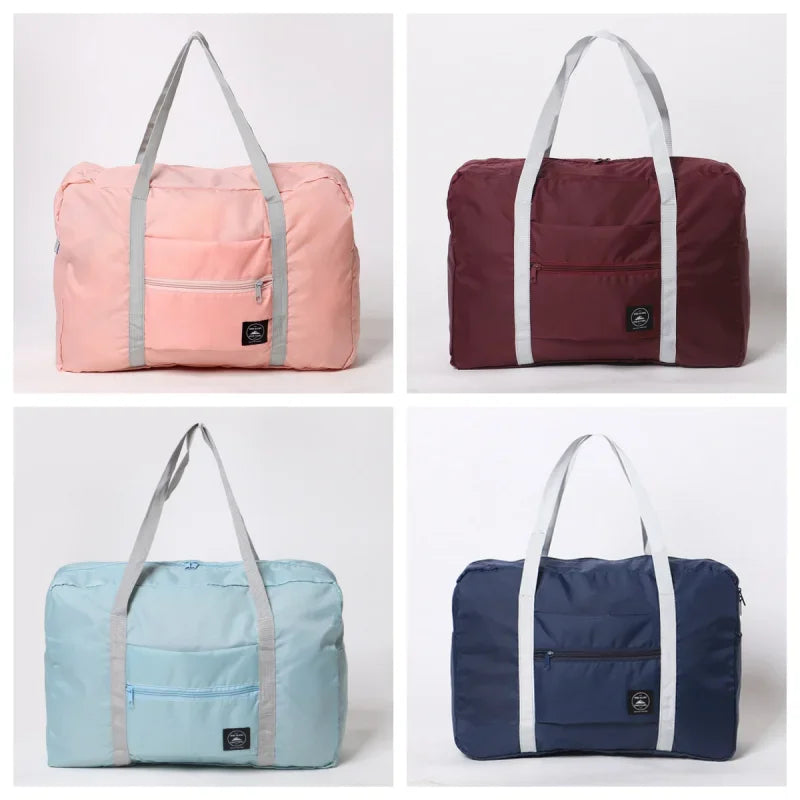 Foldable Travel Duffel Bag Carry On Luggage Large Capacity Lightweight Waterproof Weekend Gym Bag Women