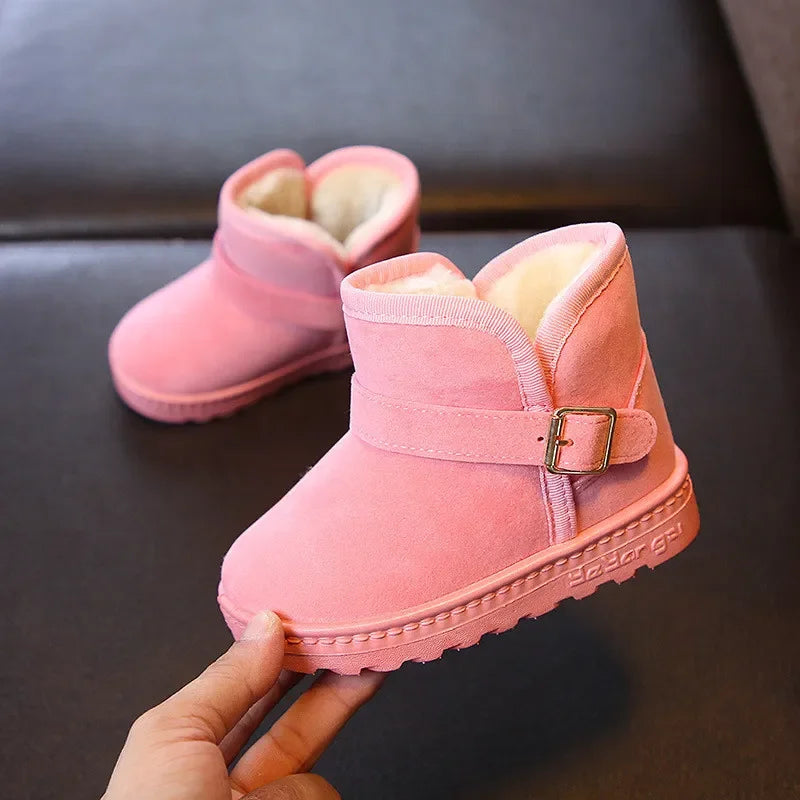 Kids Winter Snow Boots Warm Cotton Casual Shoes for Boys & Girls