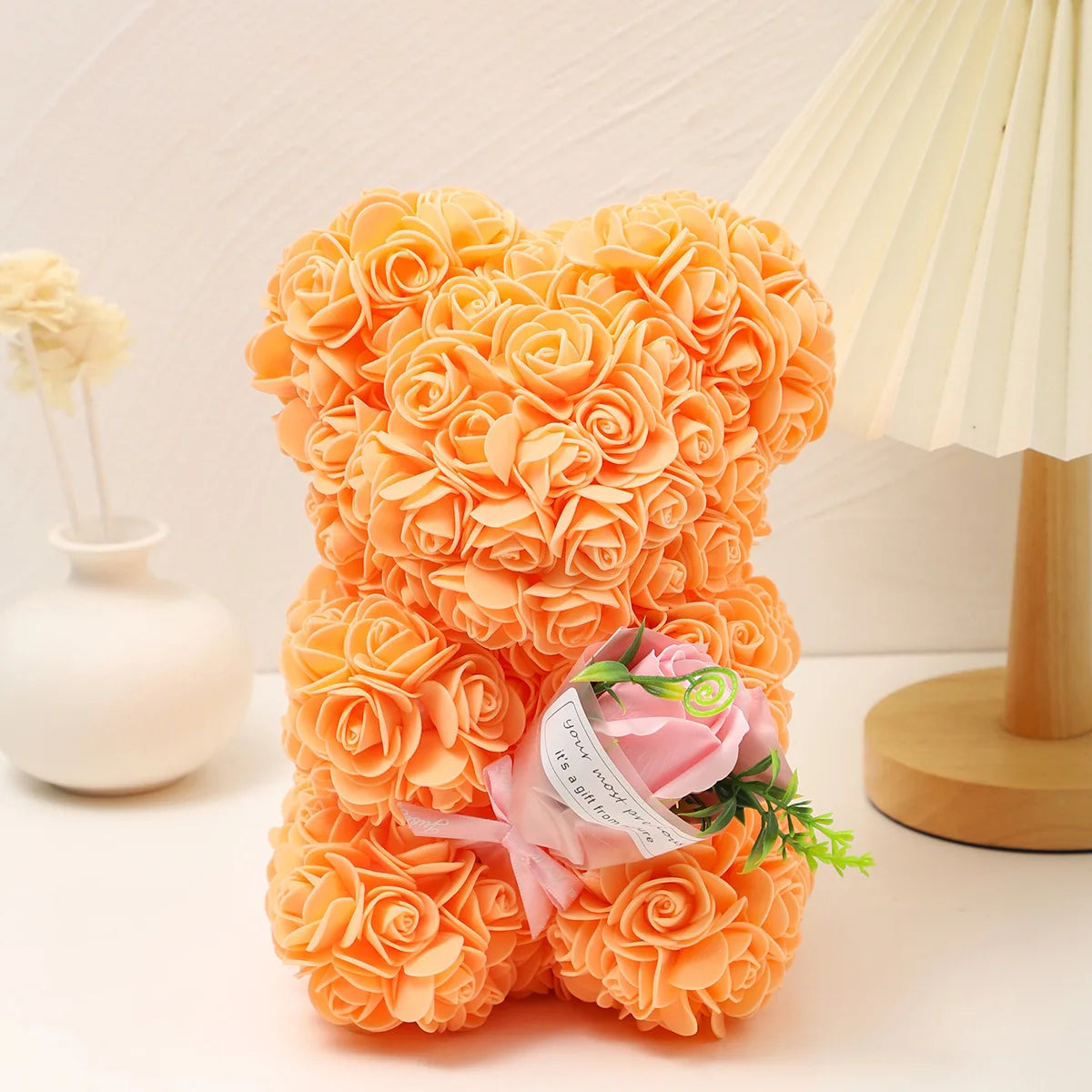 Teddy Bear Foam Rose Bouquet for Mother’s Day Gift