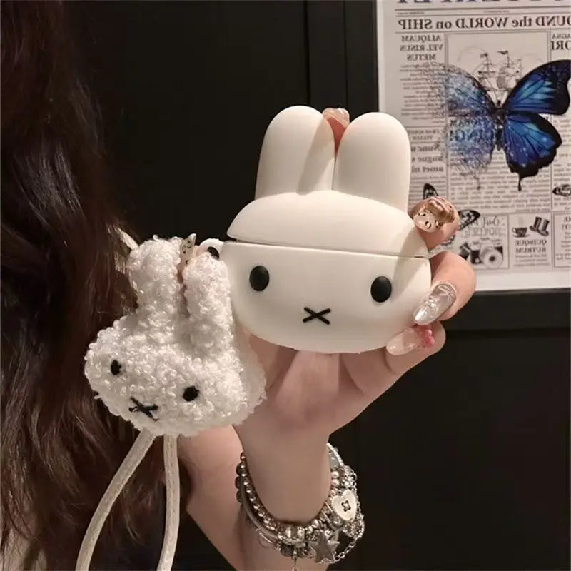 Miffy AirPods Case Silicone Protective Cover for AirPods 1 2 3 4 Pro