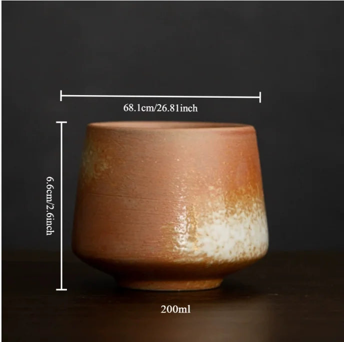 Stoneware Coffee Mug Kiln Fired Gradient Large Water Cup