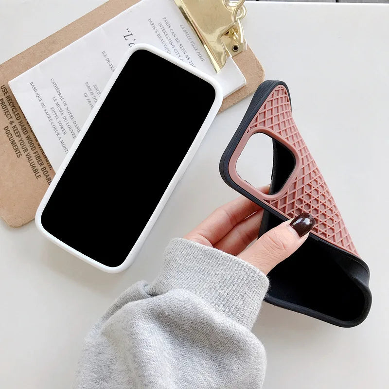 Waffle Sole Silicone iPhone Case
