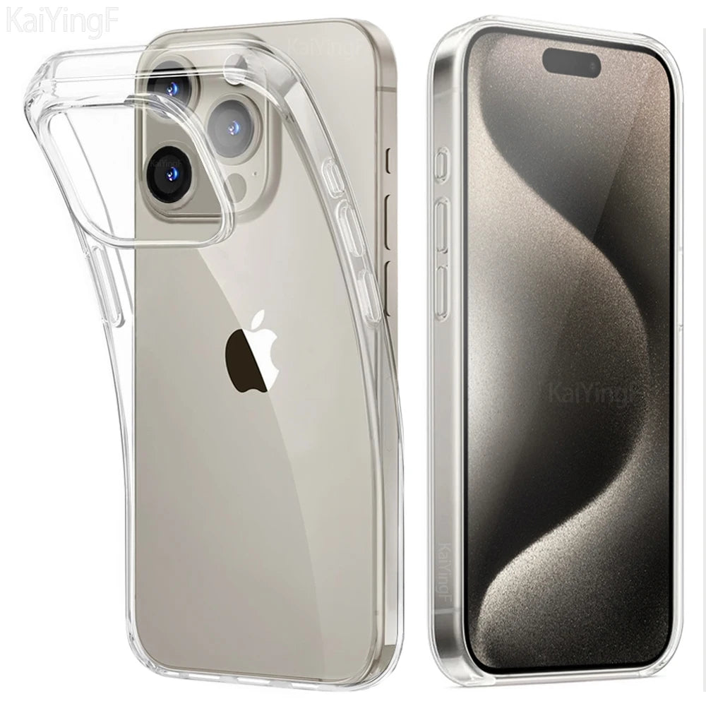 Crystal Clear Touch Button Camera iPhone Case