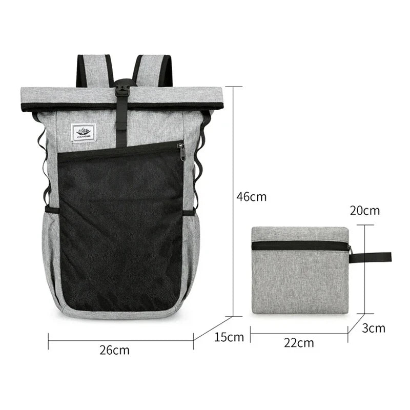 Foldable Waterproof Backpack Large Capacity Sports Travel Gym School Bag