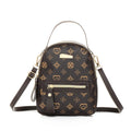 Women Mini Backpack Fashion Floral PU Leather Small Travel Shoulder Bag Cute School Backpack for Girls
