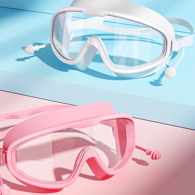 Anti Fog Swim Goggles No Leak Wide Vision for Kids Adults Pool Swimming Glasses