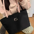 Hello Kitty Embroidered Tote Bag Large Capacity Shoulder Bag