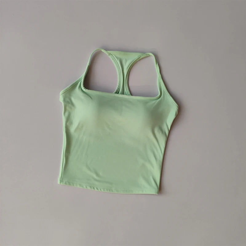 Women Sports Bra Vest Shockproof Padded Yoga Fitness Top