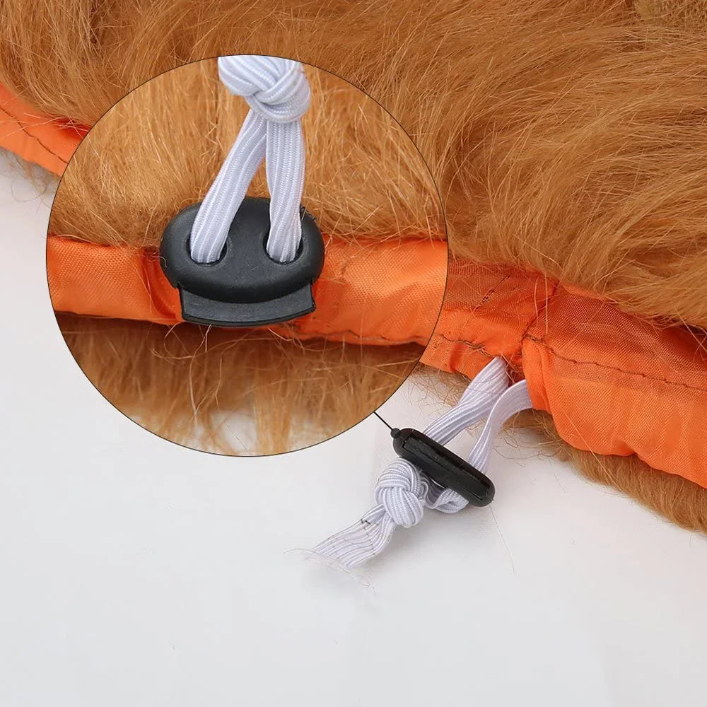 Dog Lion Mane Costume Realistic Pet Wig for Medium Large Dogs