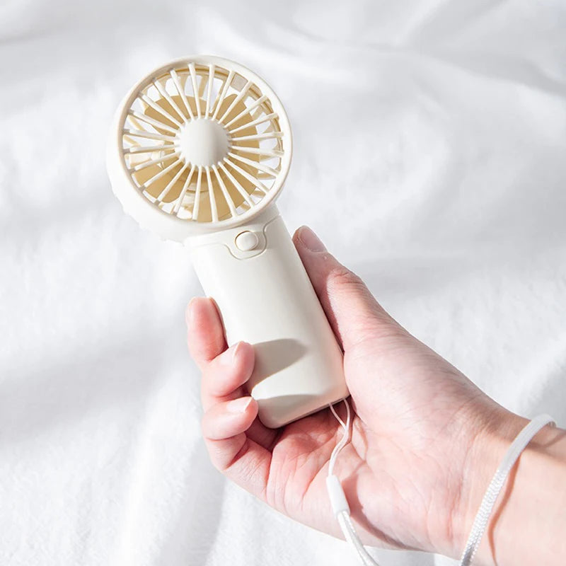 Mini Portable Handheld Fan – Rechargeable Pocket Fan, Lightweight & Low Noise Cooling Fan