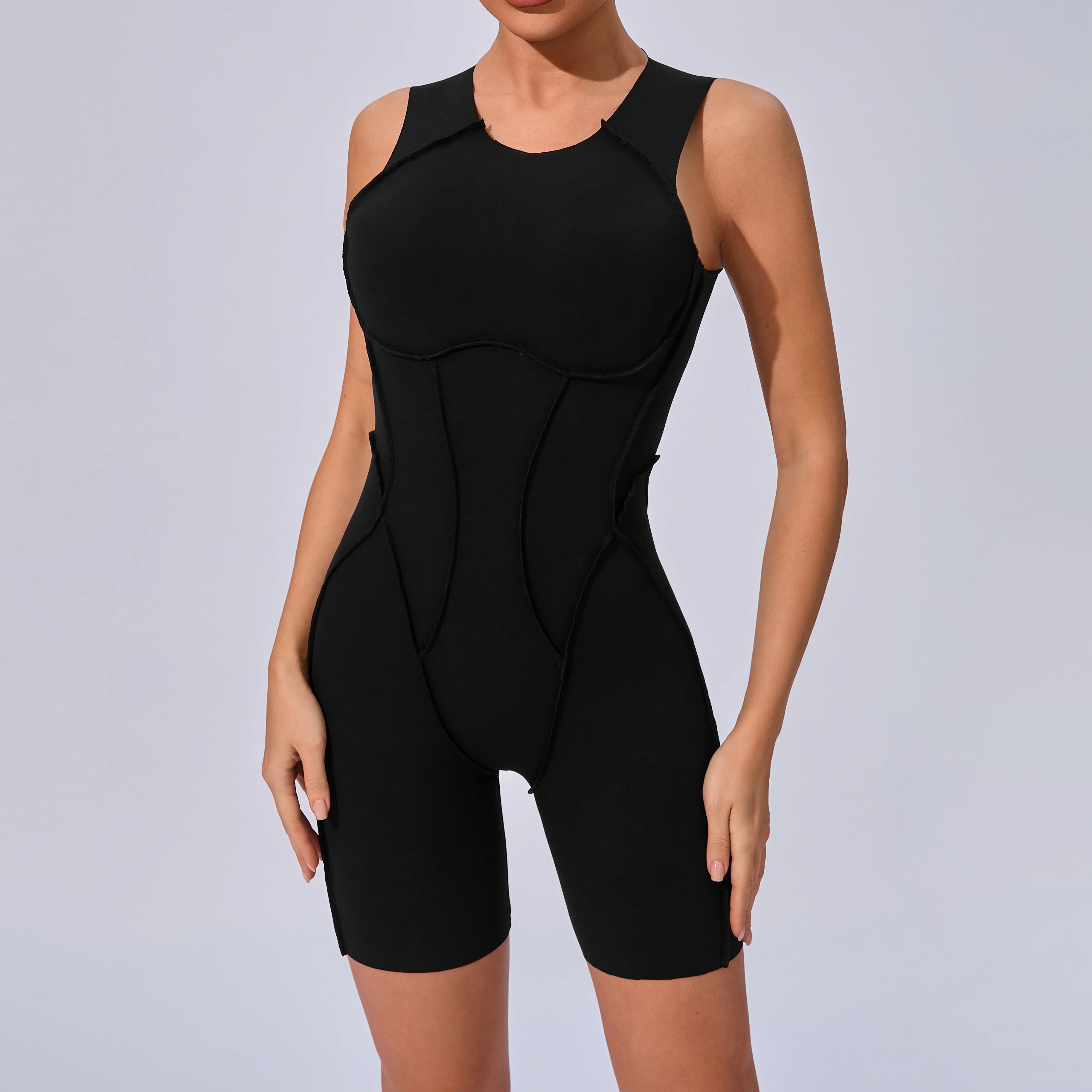 Women Sports Jumpsuit Gym Fitness Bodysuit Training Romper Sportswear