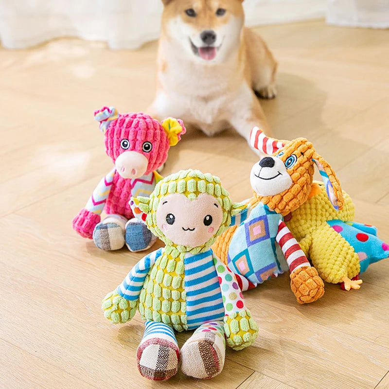 Interactive Squeaky Plush Chew Toy for Dogs and Cats