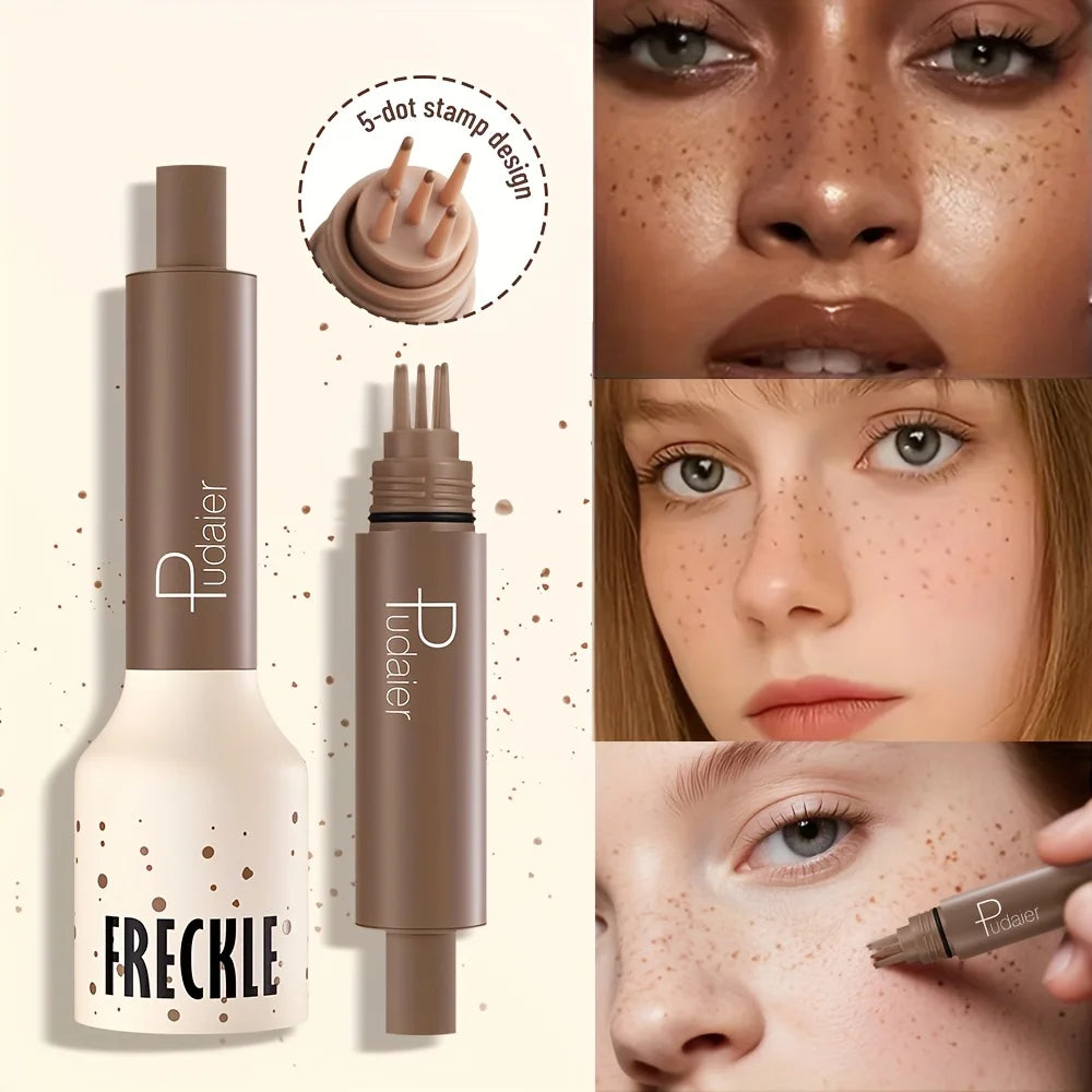 Freckle Stamp Makeup Pen – Natural Fake Freckles Waterproof Long Lasting Beauty Tool