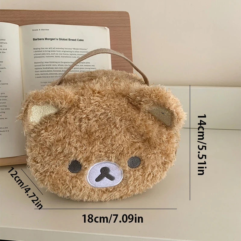 Plush Bear Makeup Bag Cosmetic Storage Organizer Pouch