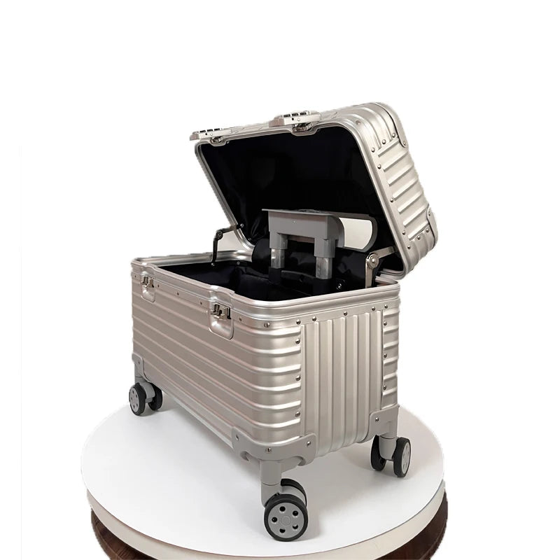 18 20 Inch Aluminum Carry On Suitcase Cabin Size Trolley Luggage