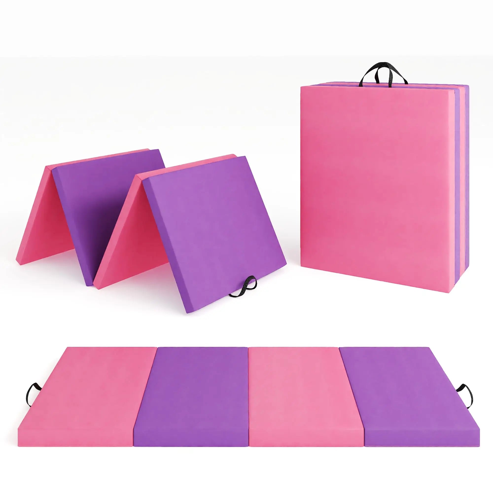 Foldable Gymnastics Exercise Mat Thick Portable Yoga Pilates Floor Pad