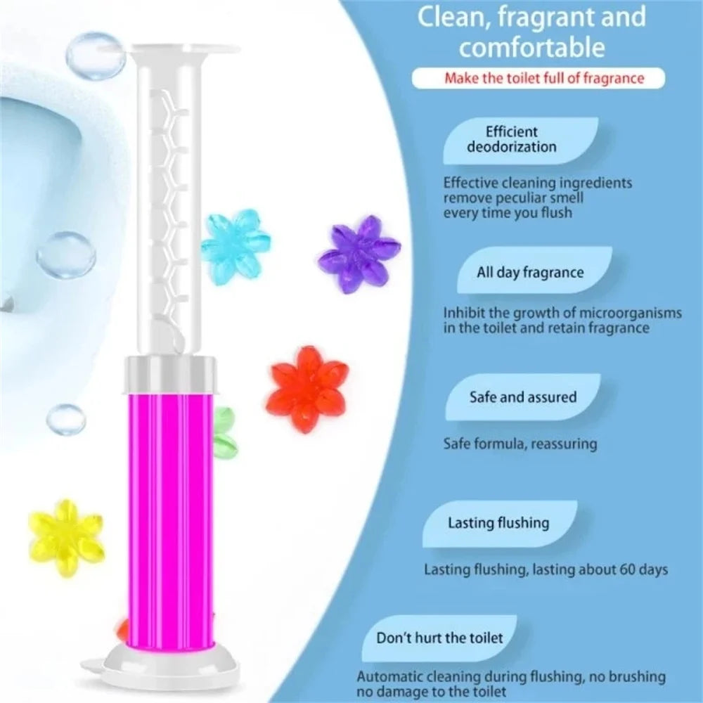 Flower Aroma Toilet Cleaning Gel Deodorant Cleaner